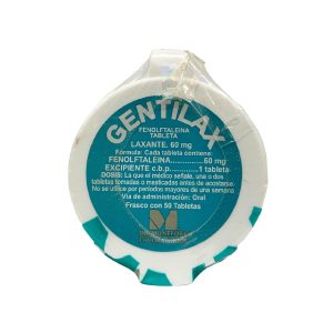 Gentilax de 60mg con 50 Tabletas