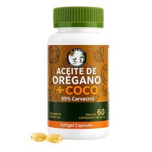 Aceite de Oregano + Coco 60 Capsulas Softgel El Natural